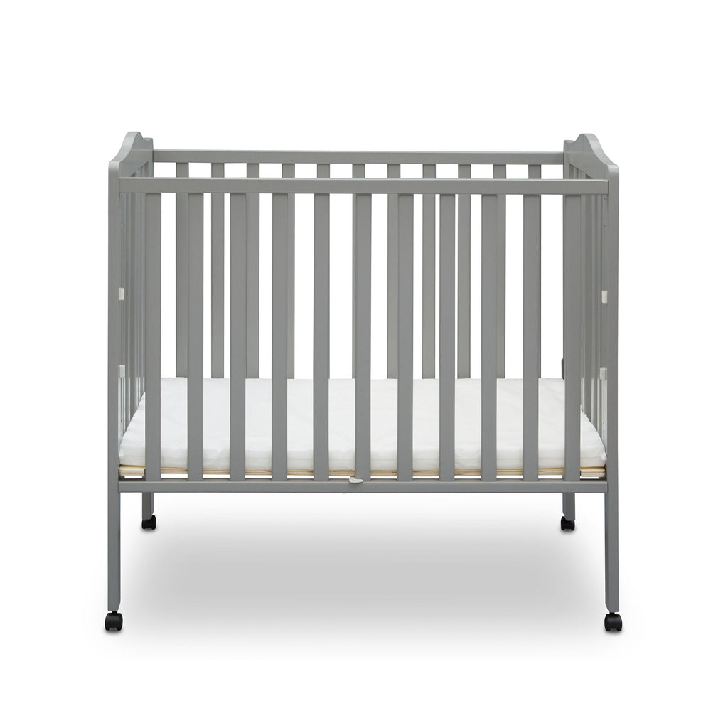 Folding Portable Mini Baby Crib with 1.5-inch Mattress