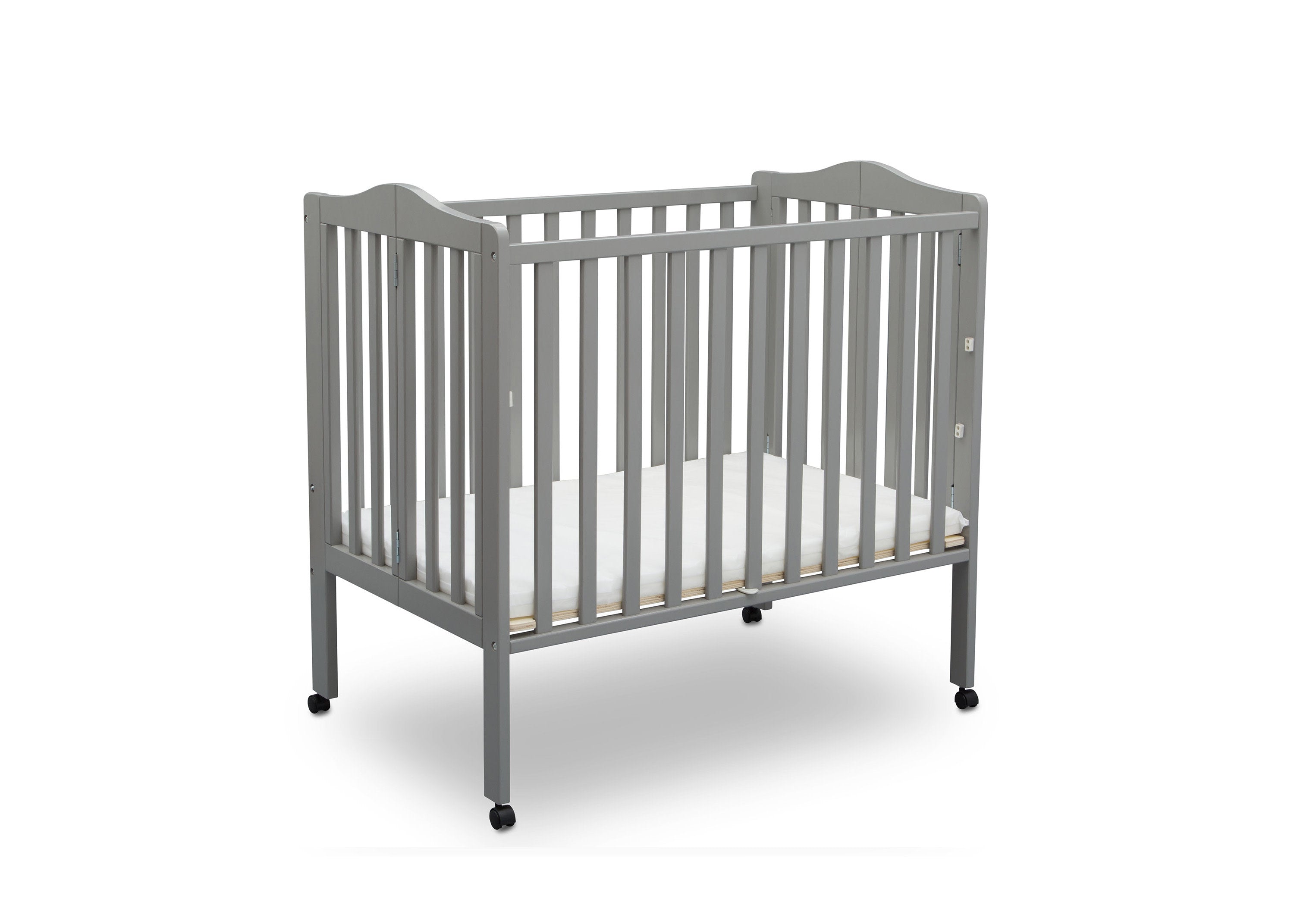 Folding Portable Mini Baby Crib with 1.5-inch Mattress