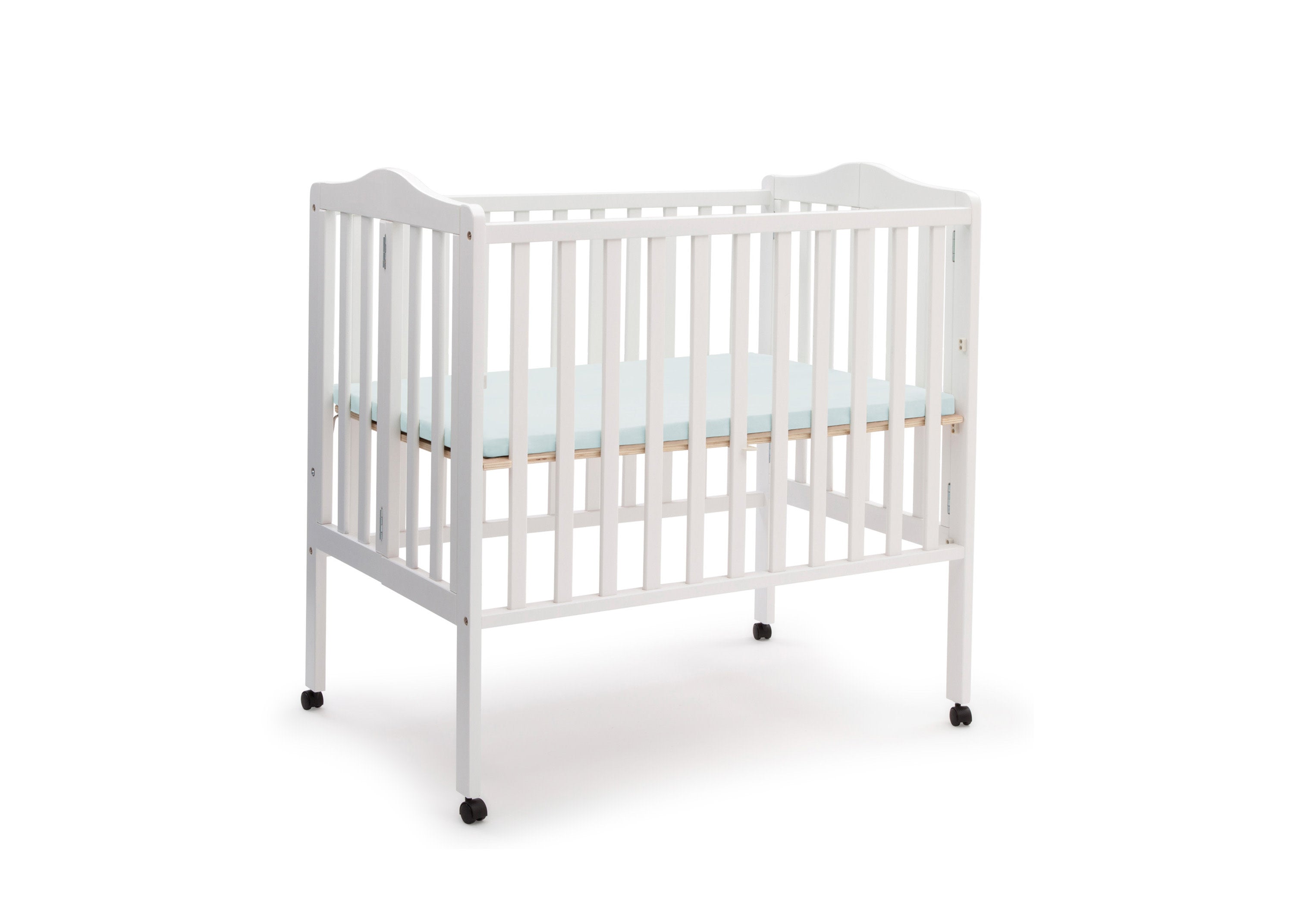 Folding Portable Mini Baby Crib with 1.5-inch Mattress