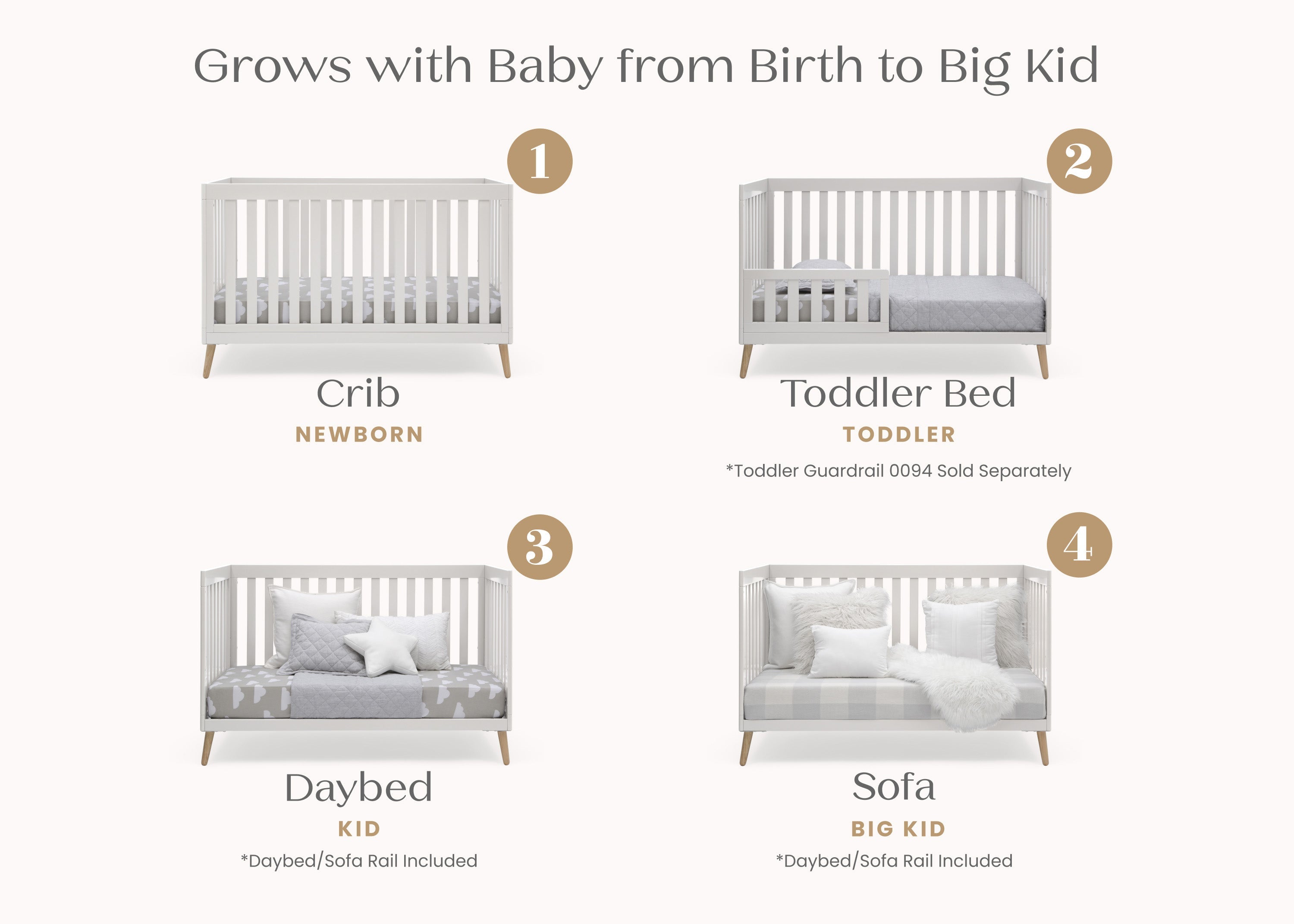 Essex 4-in-1 Convertible Crib