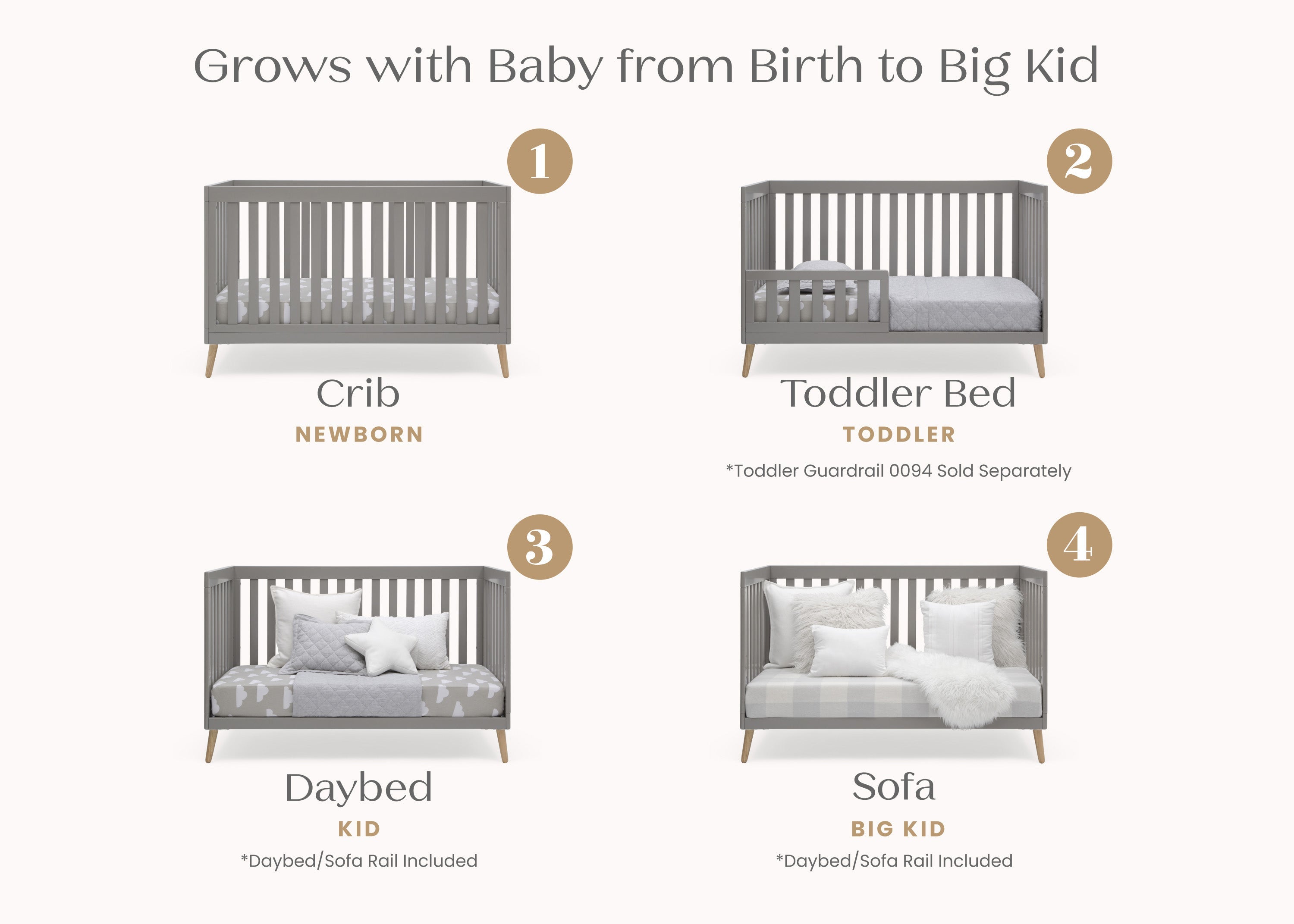 Essex 4-in-1 Convertible Crib