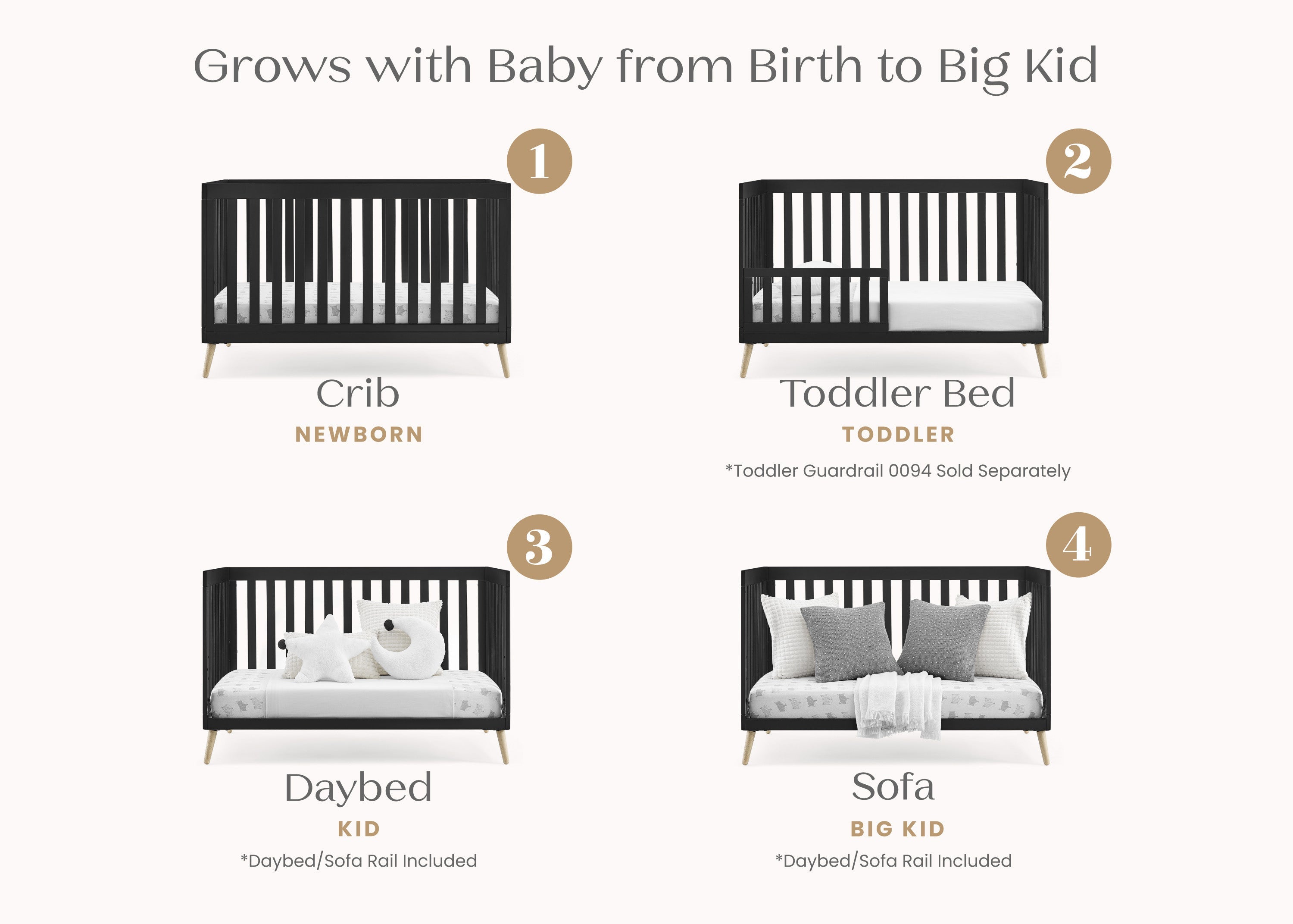 Essex 4-in-1 Convertible Crib