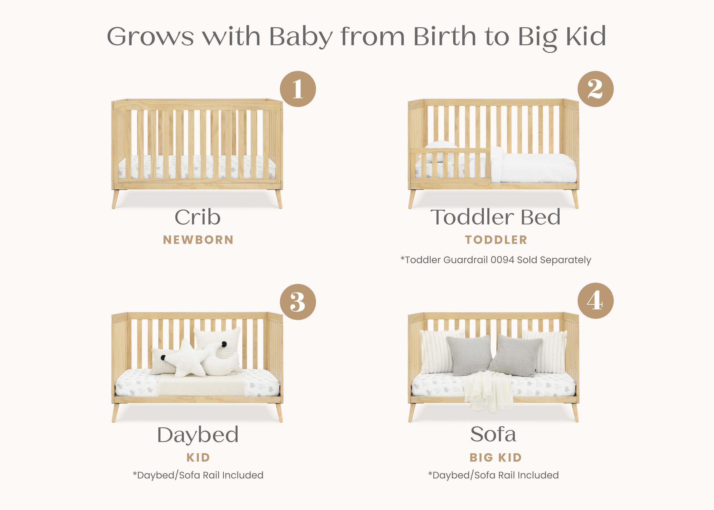 Essex 4-in-1 Convertible Crib