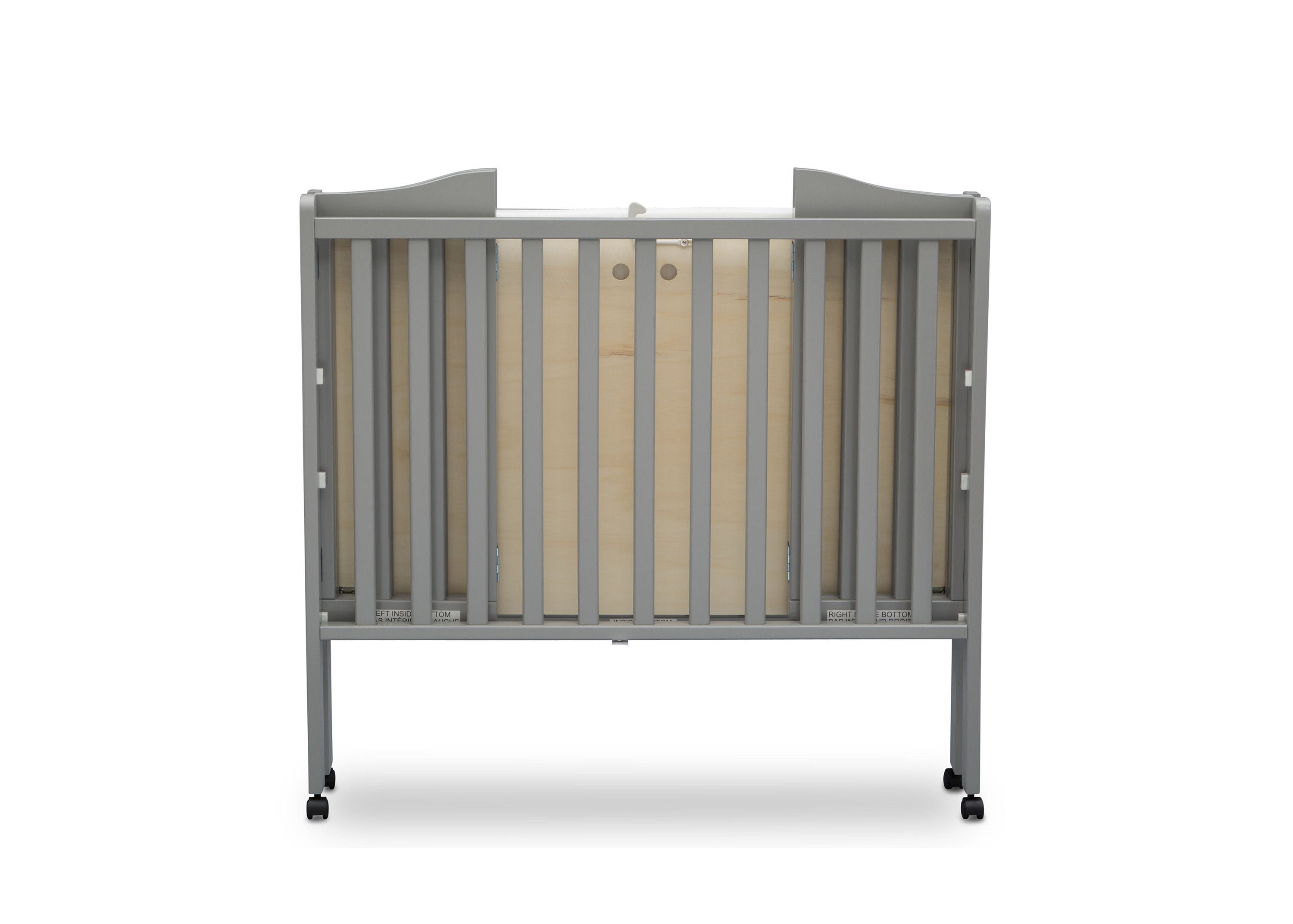 Folding Portable Mini Baby Crib with 1.5-inch Mattress