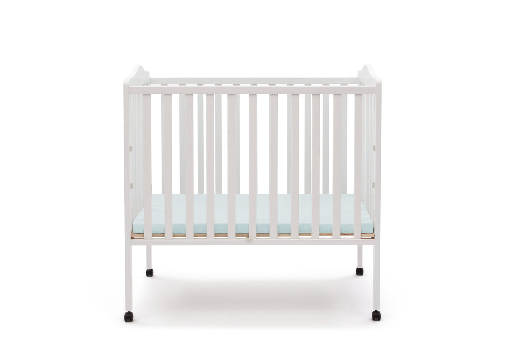 Folding Portable Mini Baby Crib with 1.5-inch Mattress