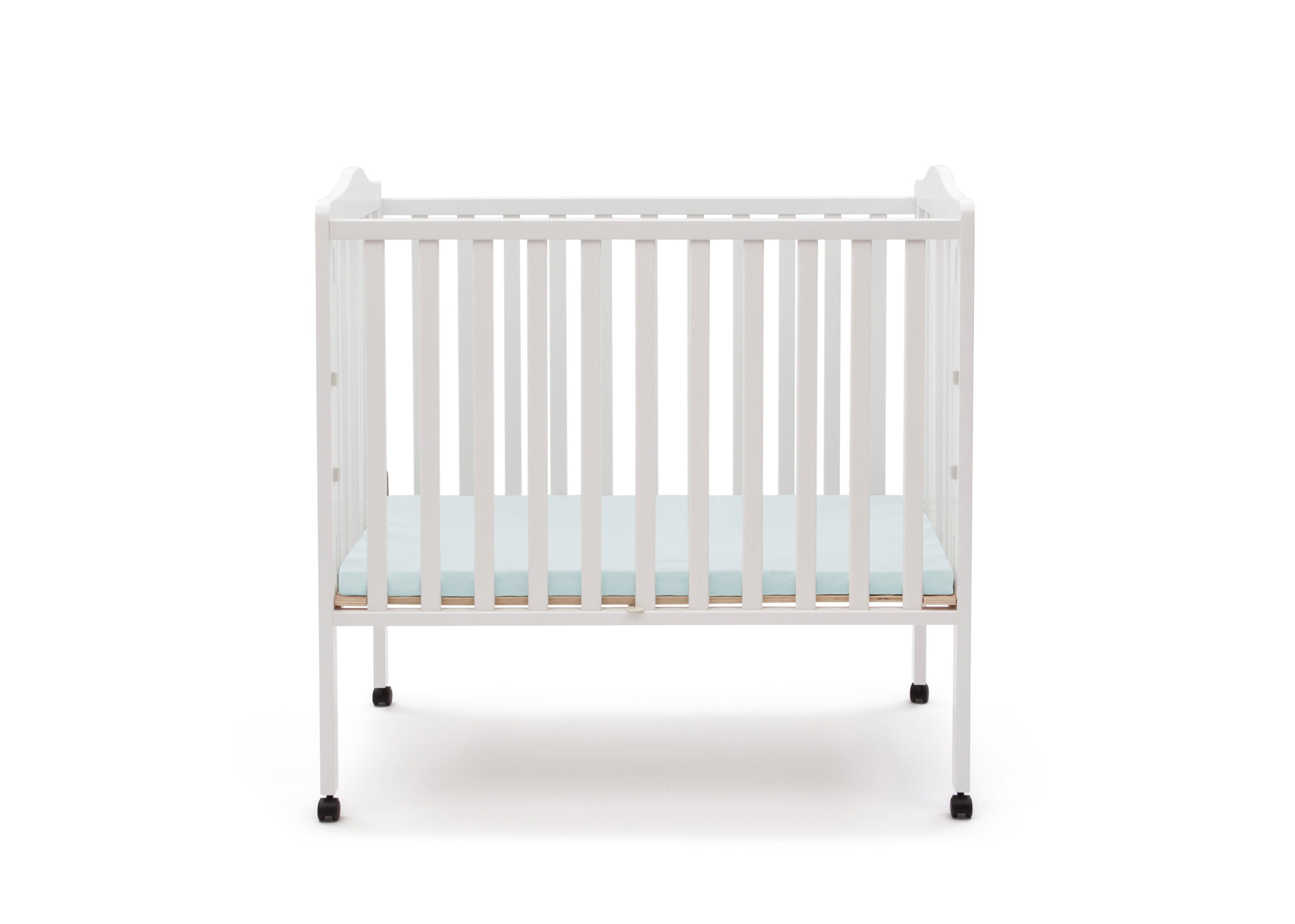 Folding Portable Mini Baby Crib with 1.5-inch Mattress