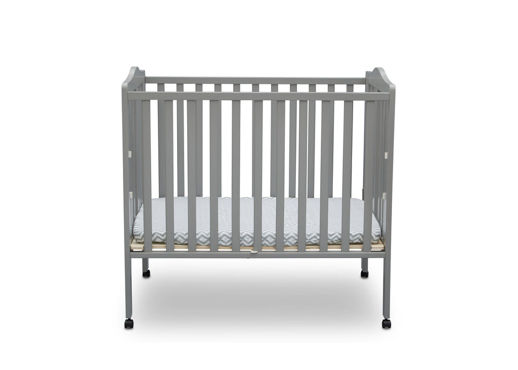 Folding Portable Mini Baby Crib with 1.5-inch Mattress