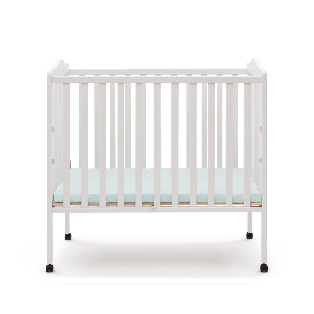 Folding Portable Mini Baby Crib with 1.5-inch Mattress