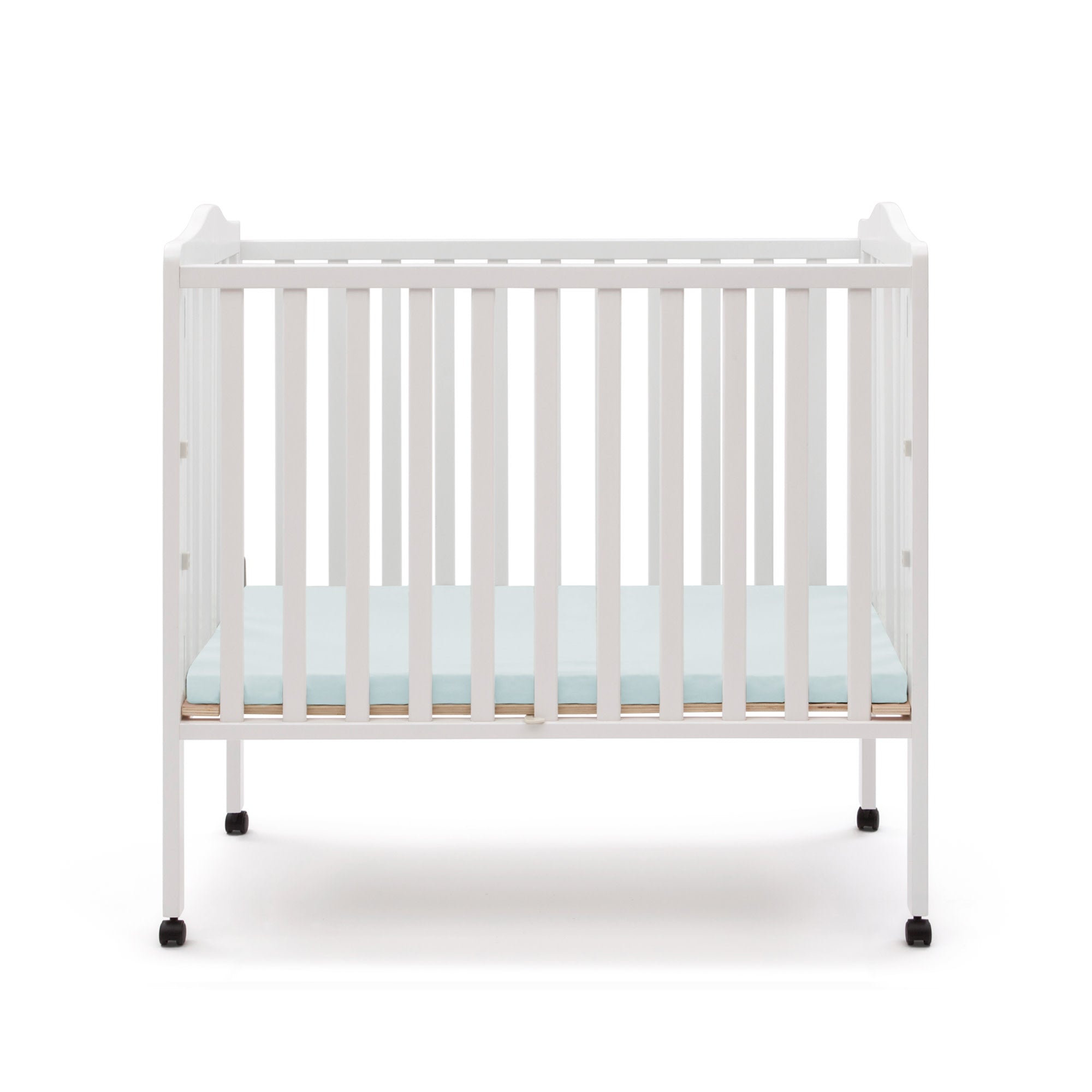 Folding Portable Mini Baby Crib with 1.5-inch Mattress